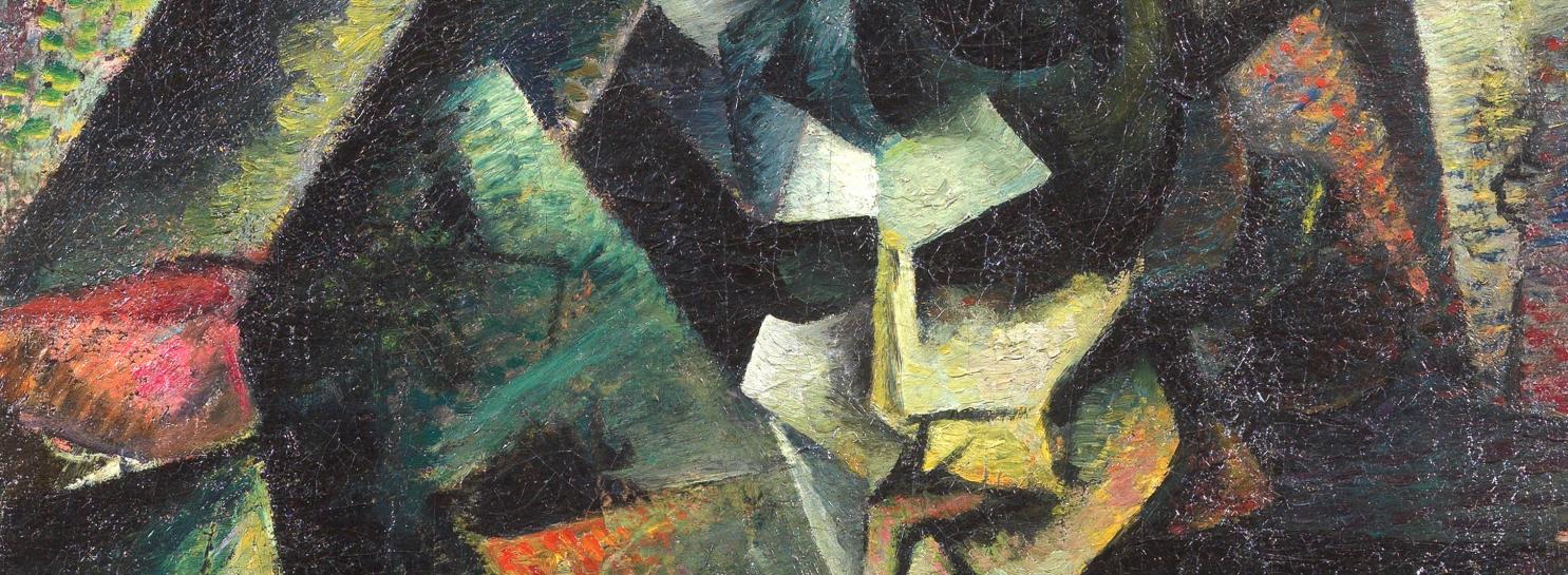 Immagine dell'opera di Mario Sironi, Figura, 1913, olio su tela