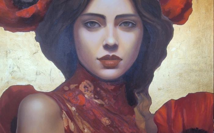 Serie degli Angeli, 2025, tecnica mista su tela 70x70 cm