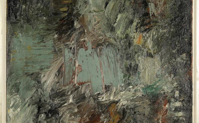 Verdi e bruni, 1958, olio su tela, 65x50cm