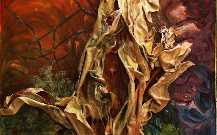 Il calore dell'autunno, 2014, tecnica mista, cm 25x30 cm