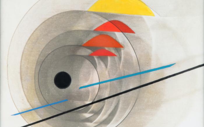 Composizione x2, 1938, olio e fotogramma su tela, 30x40