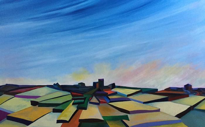 Lastre, 2016, olio su tela 70x60 cm
