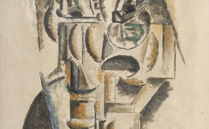 Linee e volumi di una persona, 1912, tempera su carta intelata