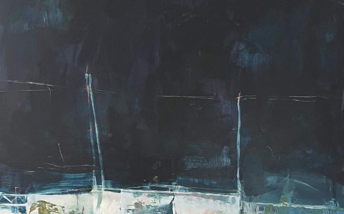 ABANDONMENT, 2024, acrilico su tela, 90 x 90 cm