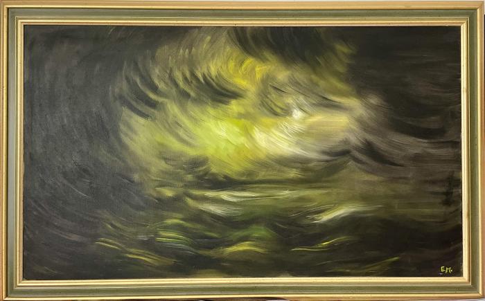 Abissi, 2019, olio su tela 120x80 cm