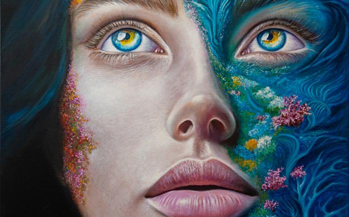 Abyssus, 2024, olio su tela 90x100 cm