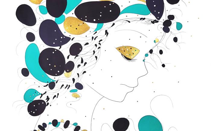Acqua-Viva, 2025, acrilico, 70x100 cm