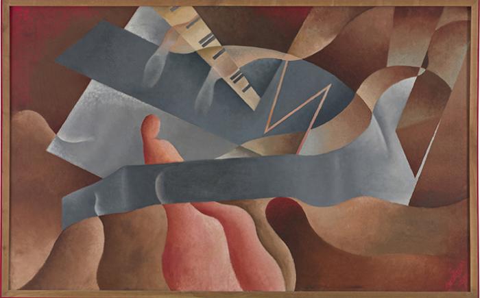 Composizione con tastiera, 1931, olio su tela