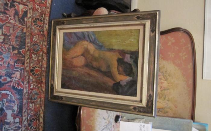Donna sdraiata, 1940, olio su tela, 42.50 x 58.00 cm