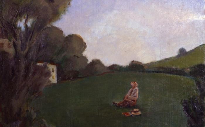 Guardando in alto, 1925, olio su tela