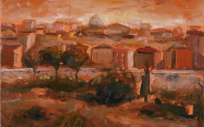 Senza titolo, olio su tela, 40x30 cm