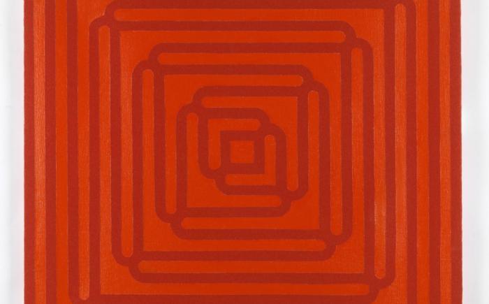 Labirinto quadrangolare, 1974, acrilici su tela, 80x80cm
