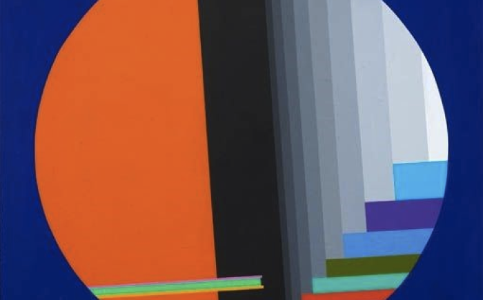 Sogno con rosso, 1974, acrilico su tela, 80x80cm
