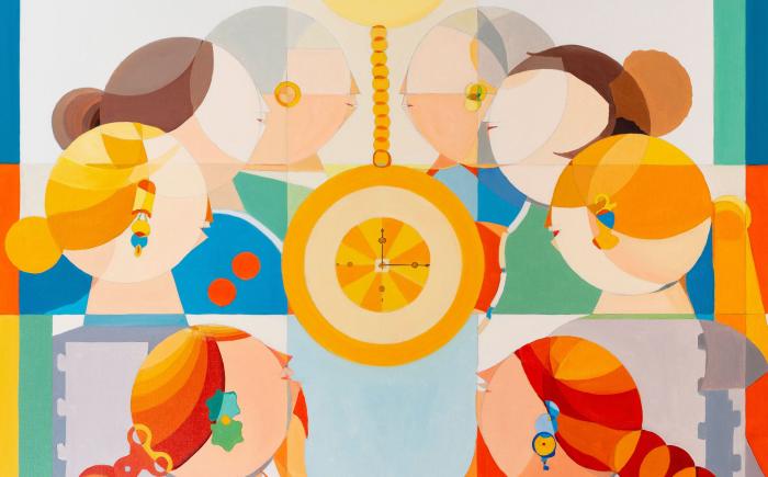 Dance of the Hours, 2020, oil on canvas 100 x 80 cm