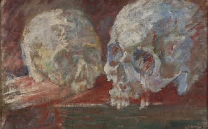 Teschio (Vanitas), 1910, olio su tela