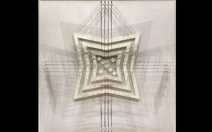 Farfalla, 2015, tecnica mista, 80x80x15cm
