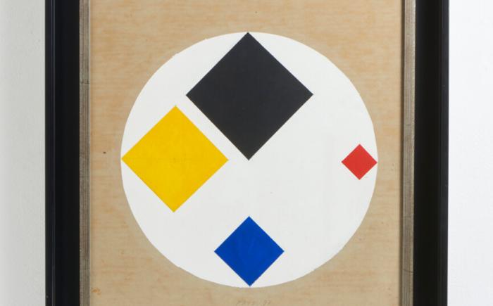 Quadrante, 1999, acrilico su cartone, 60x51,3cm