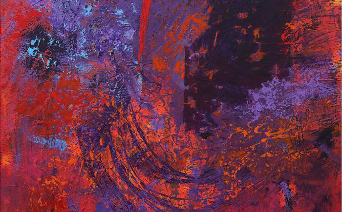 Viola  Mistero  1, 2024,  acrilico su tela 100x120 cm
