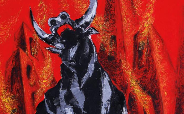 Il toro, olio su tela, cm 120x100, 2013