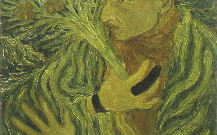 L’uomo dal dito fasciato, 1940, olio su tela