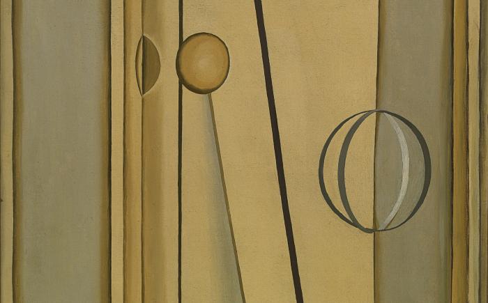 Natura morta con palla, 1918, olio su tela