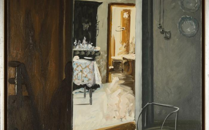 La porta, 1999, olio su tela, 90x60cm
