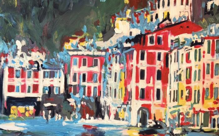 Portofino, acrilico su tela 60 x 70 cm