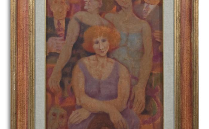 Figure, 1977, olio su tela, 70.0 x 50.0 cm