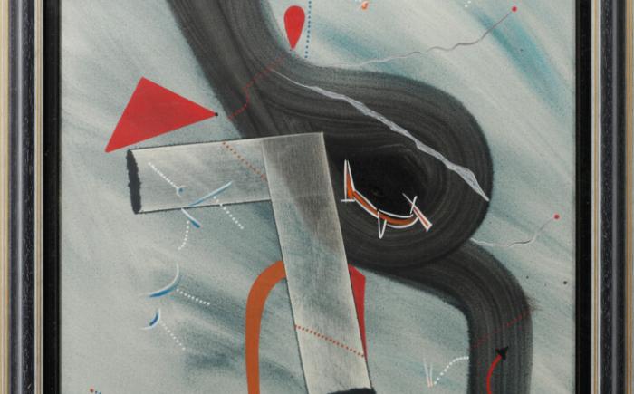 L'amour aux antipodes, 1994, tempera e gemma su tela, 70x50cm
