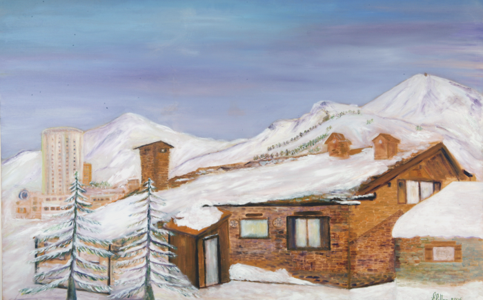 Baita a Sestrière, 70x100, olio su tela, 2006