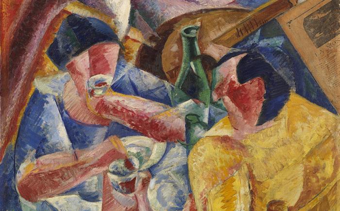 Immagine dell'opera di Umberto Boccioni, Sotto il pergolato a Napoli, 1914