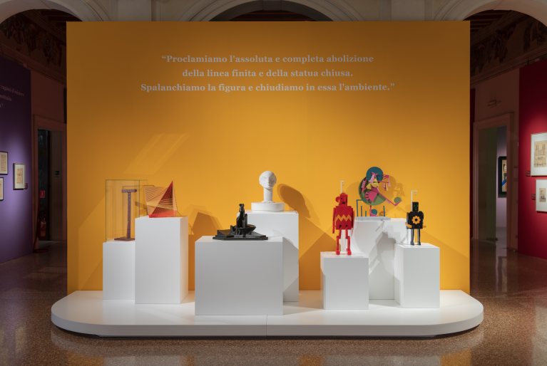 Allestimento delle mostra Futurismo - Palazzo Zabarella