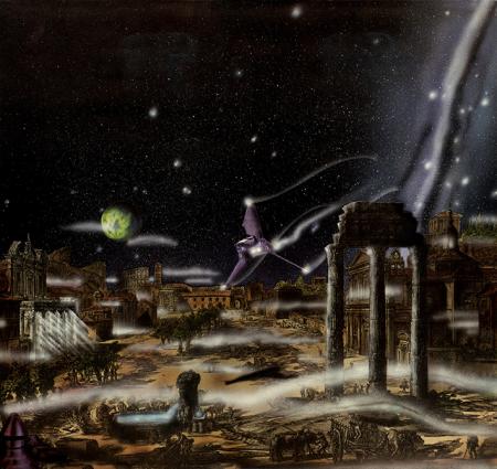 I Fori nel 3000 d.C., 1991, 59 x 62,5 cm