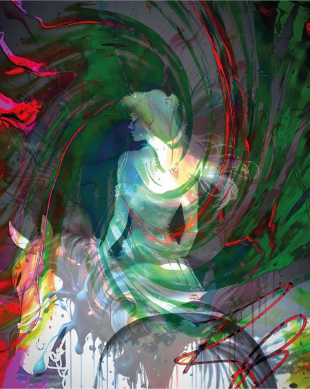 Cavalcando il pensiero, 2024, arte digitale 90x125 cm