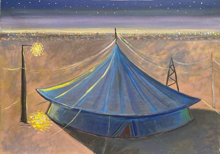 Circo, 2000, olio su tela, 70x50cm