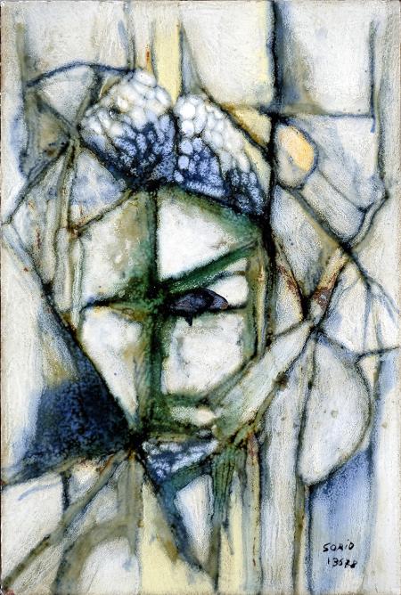 Autoritratto, 1978-79, 20 x 30 cm - contiene figure nascoste