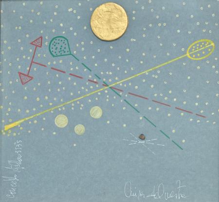 Concetto stellare, 1998, 28 x 30 cm - retro una stella - concetto stellare 3535 - una stella: la più lontana, la più vicina, la più luminosa, la più piccolina