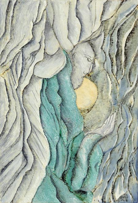 Cercando i minerali, 2008, 42 x 62 cm