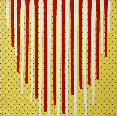 Colate, 2014, tecnica mista su tela 30 x 30 cm