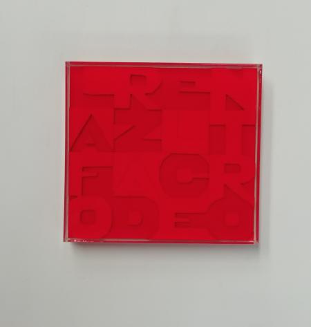 AFTER BOETTI OMAGGIO ad ALIGHIERO BOETTI LA FORZA DEL CENTRO ROSSO salvato nella capsula del tempo anche se gli originali forse non esisteranno più