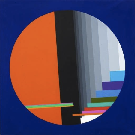 Sogno con rosso, 1974, acrilico su tela, 80x80cm