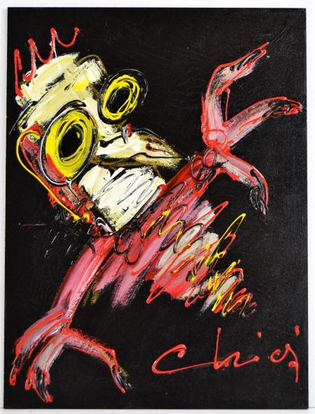 Senza titolo, smalti su tavola, 30x40cm