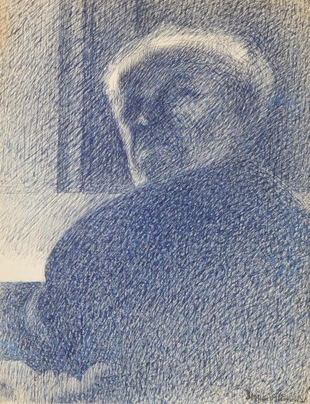 Ritratto, 1944, grafite su carta, 25.0 x 19.5 cm