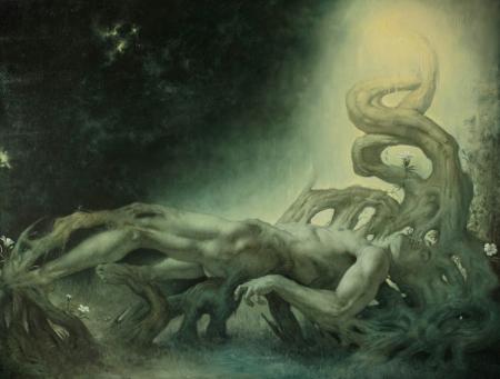 Trasmutazione, 2024, olio su tela di lino, 110x85cm