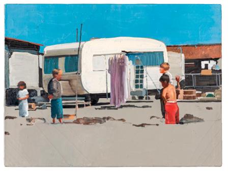 Ma il cielo è sempre più blu, 2007, olio su tela, 60x80cm