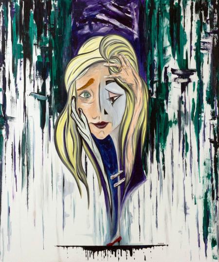 LDSO #0040, 2021, olio su tela, 100x120 cm