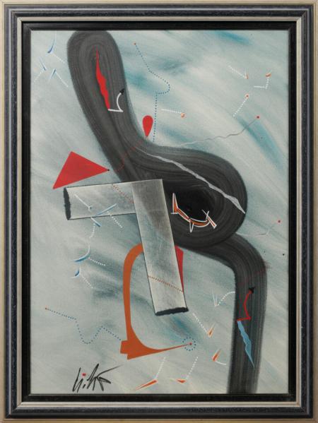 L'amour aux antipodes, 1994, tempera e gemma su tela, 70x50cm