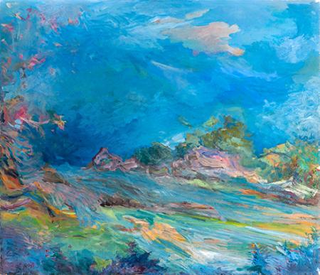 Sogno di primavera, 1994,  olio su tela,  60 x 70 cm