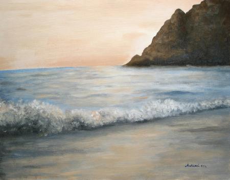 Tramonto, 2004, olio su tela 50 x 40 cm