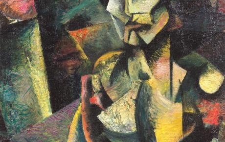 Immagine dell'opera di Mario Sironi, Figura, 1913, olio su tela